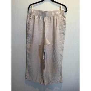 Women's Tahari 100% Linen Pants Size L‎